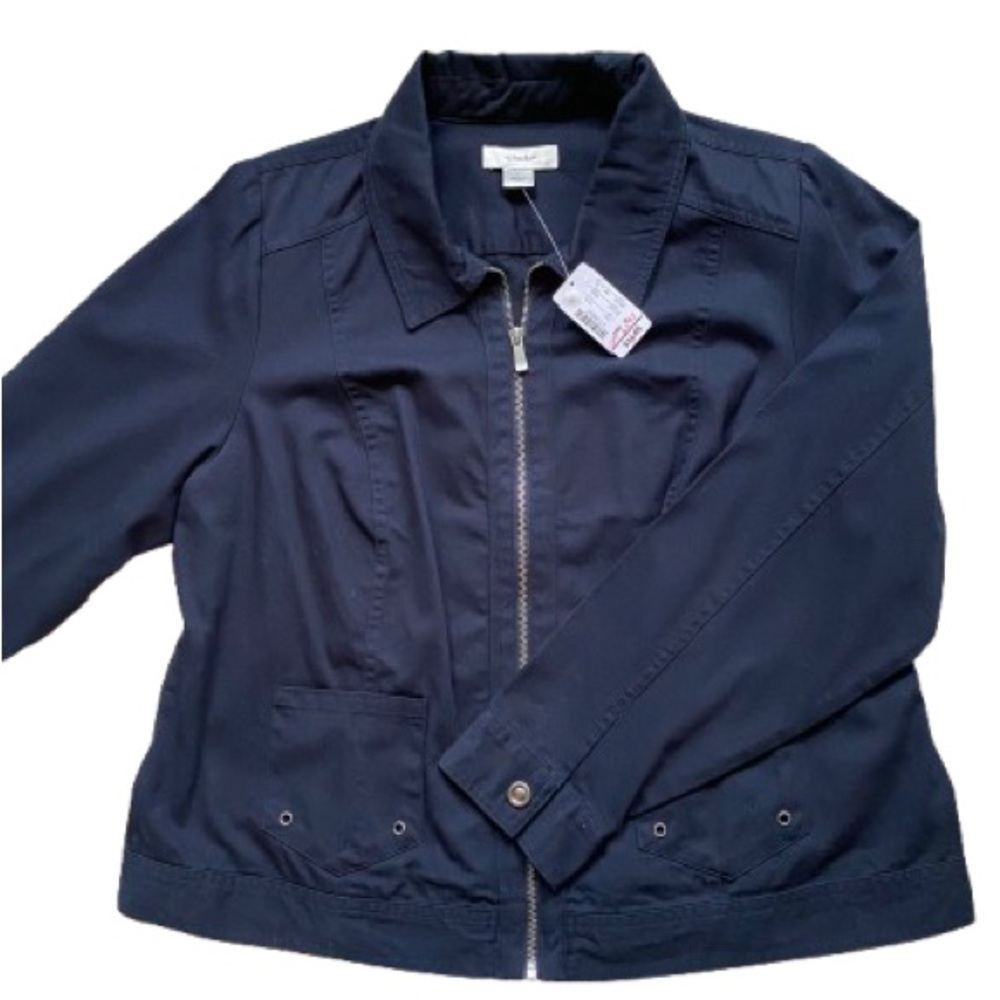 NWT Women’s CJ Banks Navy Blue Jacket